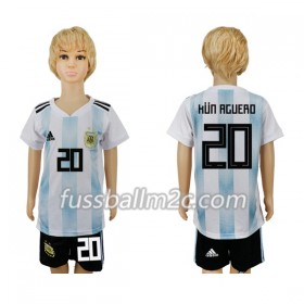 Fußballtrikots Argentinien Kun Aguero 20 Kinder Heim Trikotsatz WM 2018